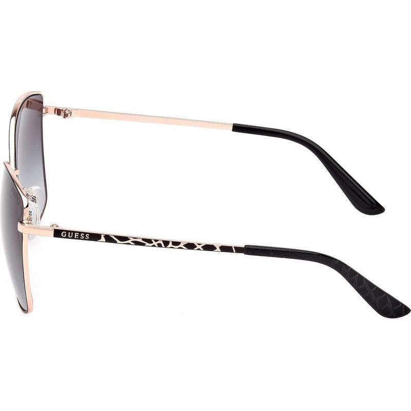 GU00149, Matte Black and Rose Gold/Smoke Gradient Lenses