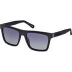 GU00166, Shiny Black and Matte Black/Smoke Polarised Lenses