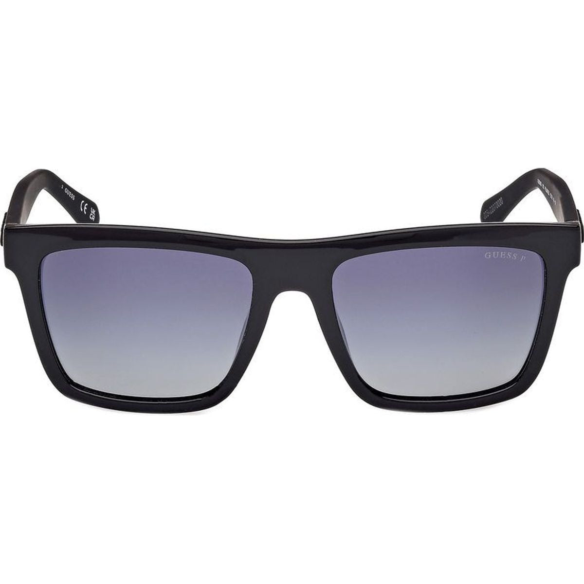 GU00166, Shiny Black and Matte Black/Smoke Polarised Lenses