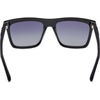 GU00166, Shiny Black and Matte Black/Smoke Polarised Lenses