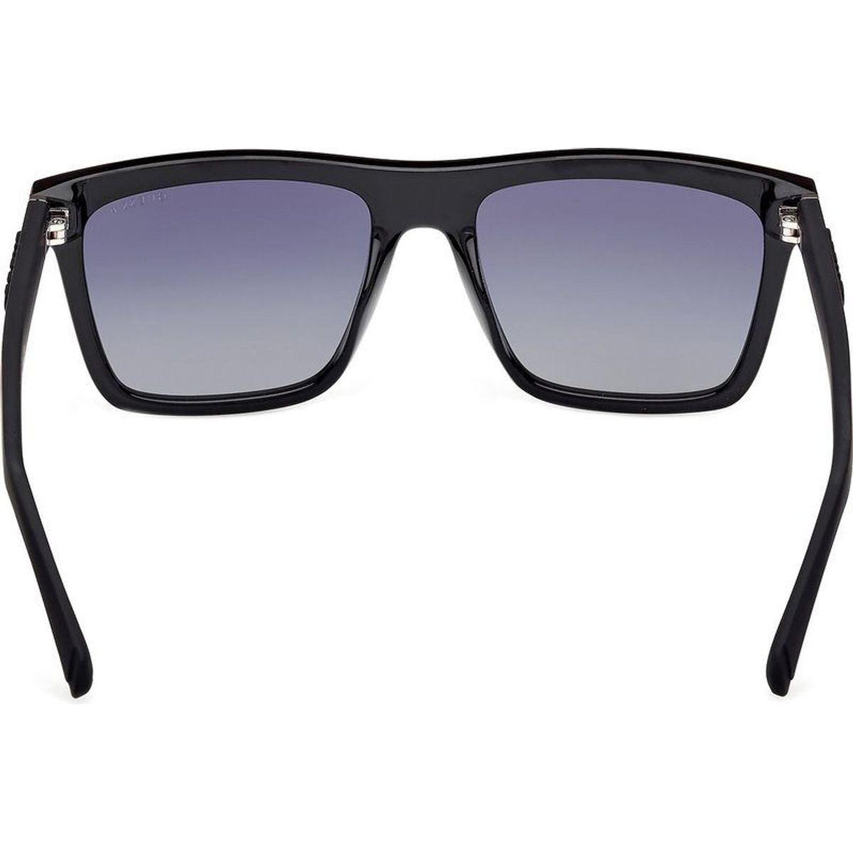 GU00166, Shiny Black and Matte Black/Smoke Polarised Lenses