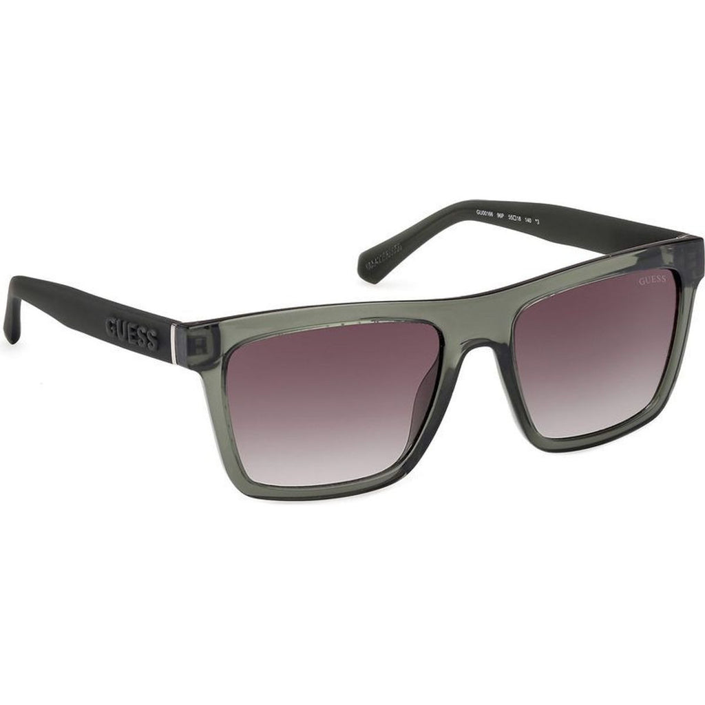 GU00166, Shiny Dark Green and Matte Dark Green/Green Gradient Lenses