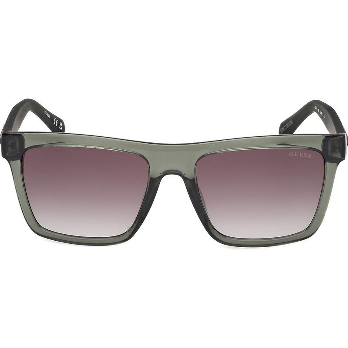 GU00166, Shiny Dark Green and Matte Dark Green/Green Gradient Lenses
