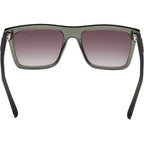 GU00166, Shiny Dark Green and Matte Dark Green/Green Gradient Lenses