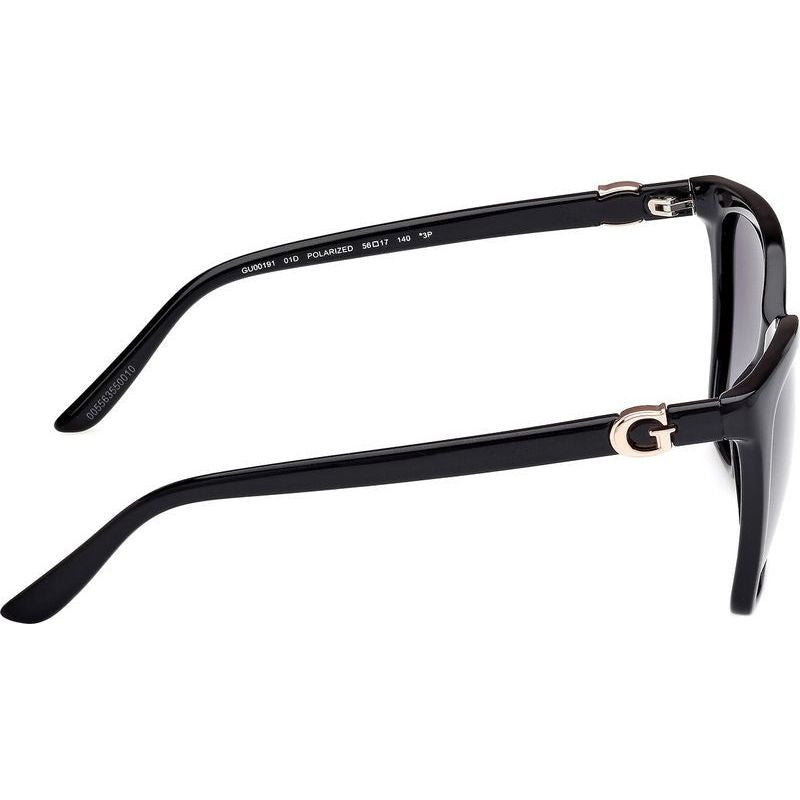 GU00191, Shiny Black/Smoke Polarised Lenses