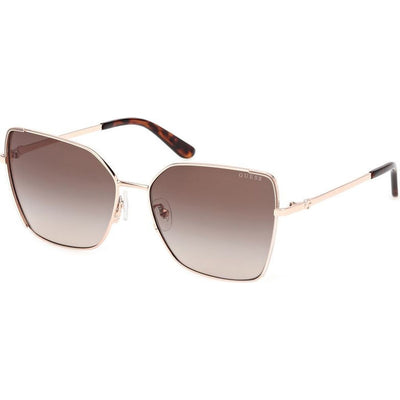 GU00192, Shiny Rose Gold/Brown Gradient Lenses