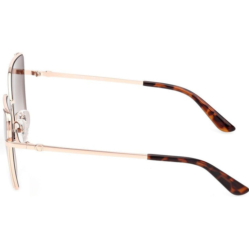 GU00192, Shiny Rose Gold/Brown Gradient Lenses