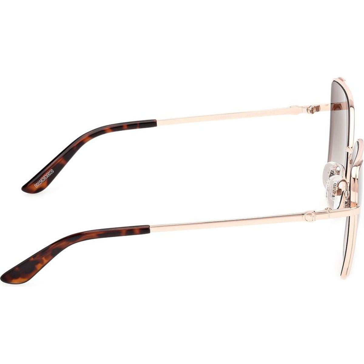 GU00192, Shiny Rose Gold/Brown Gradient Lenses