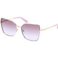 GU00192, Shiny Rose Gold/Violet Gradient Lenses