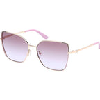 GU00192, Shiny Rose Gold/Violet Gradient Lenses