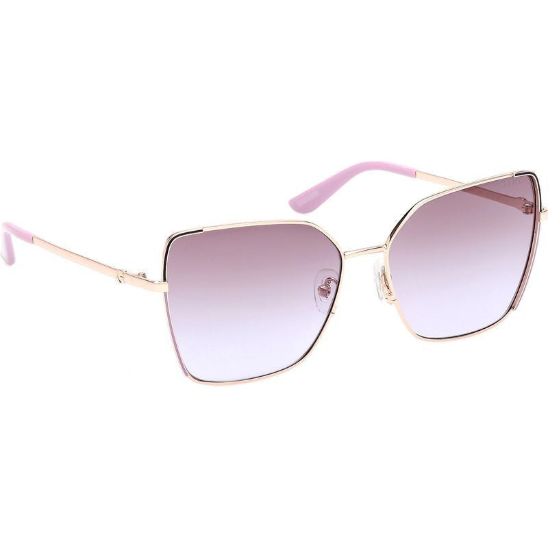 GU00192, Shiny Rose Gold/Violet Gradient Lenses