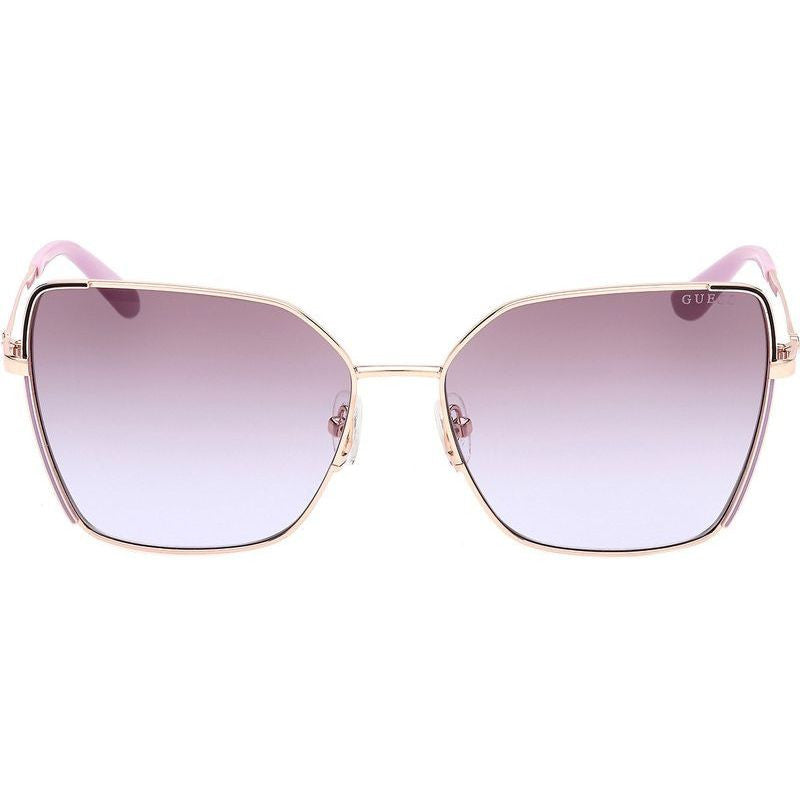 GU00192, Shiny Rose Gold/Violet Gradient Lenses