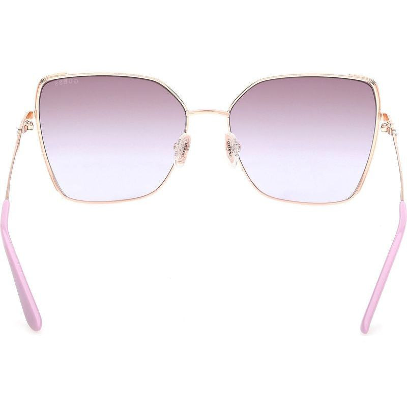 GU00192, Shiny Rose Gold/Violet Gradient Lenses
