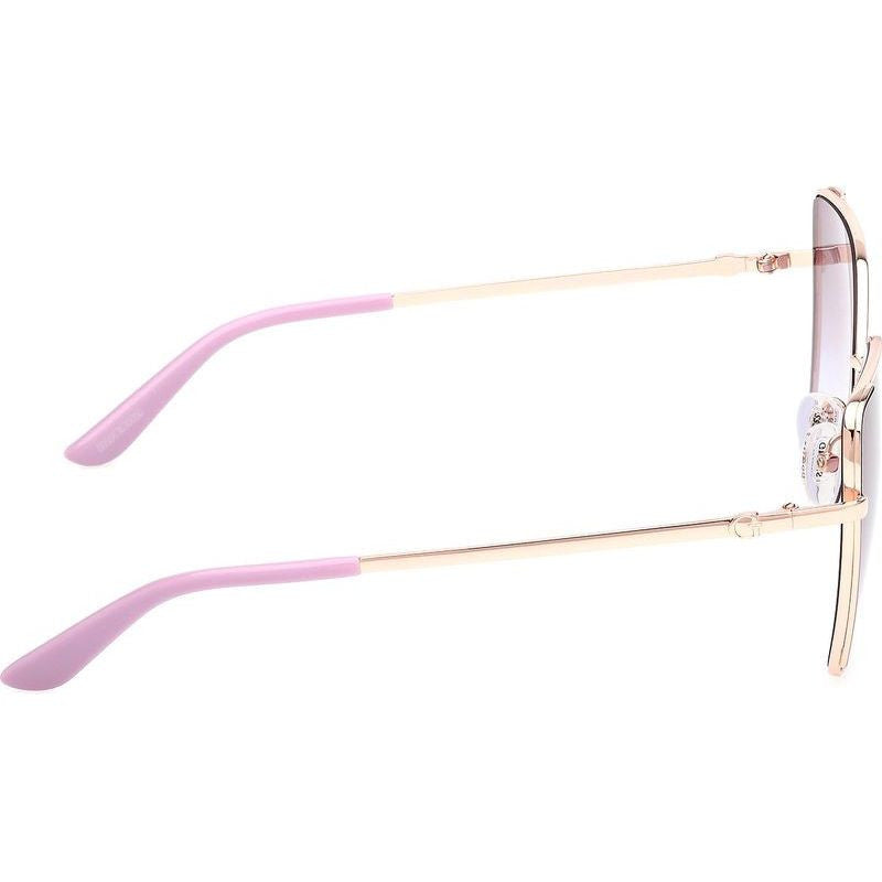 GU00192, Shiny Rose Gold/Violet Gradient Lenses