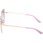 GU00192, Shiny Rose Gold/Violet Gradient Lenses