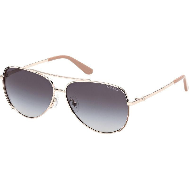 GU00193, Shiny Pale Gold/Smoke Gradient Lenses