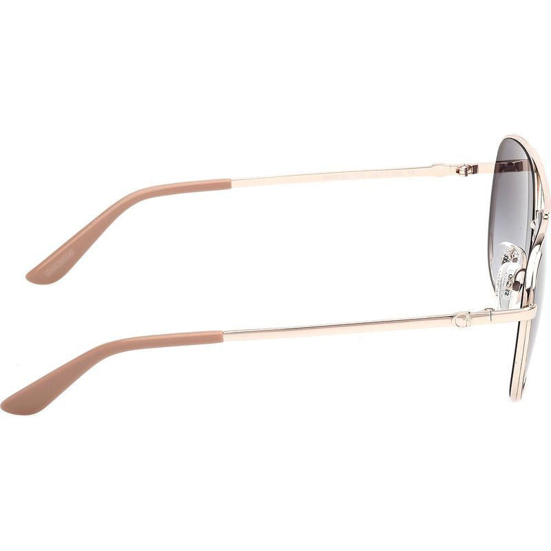 GU00193, Shiny Pale Gold/Smoke Gradient Lenses