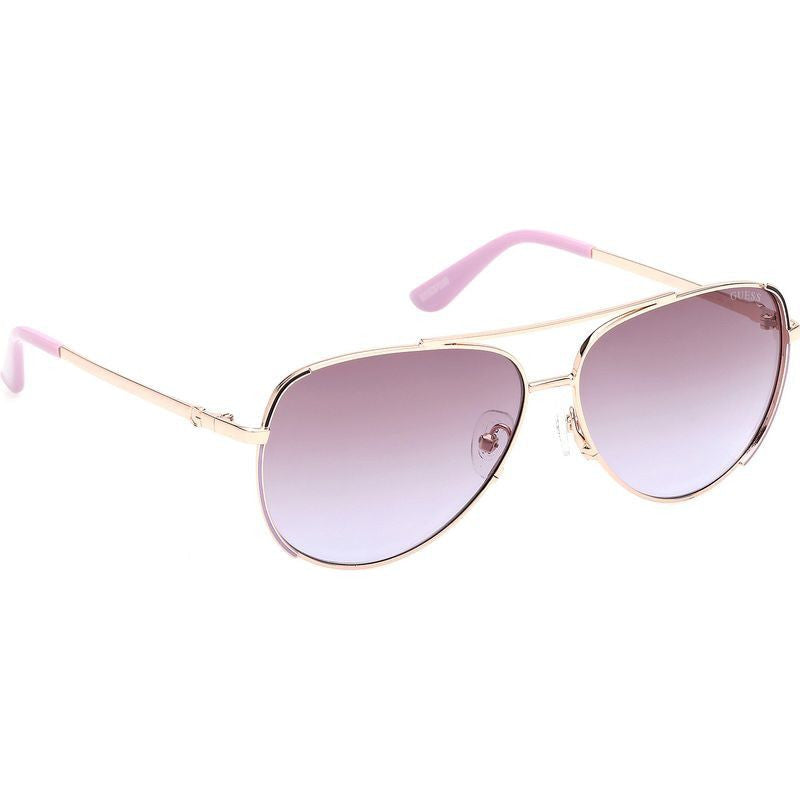 GU00193, Shiny Rose Gold/Violet Gradient Lenses