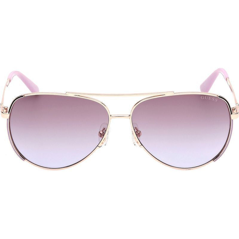 GU00193, Shiny Rose Gold/Violet Gradient Lenses
