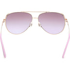GU00193, Shiny Rose Gold/Violet Gradient Lenses