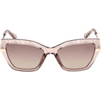 GU00216, Shiny Beige and Rose Gold/Brown Gradient Lenses