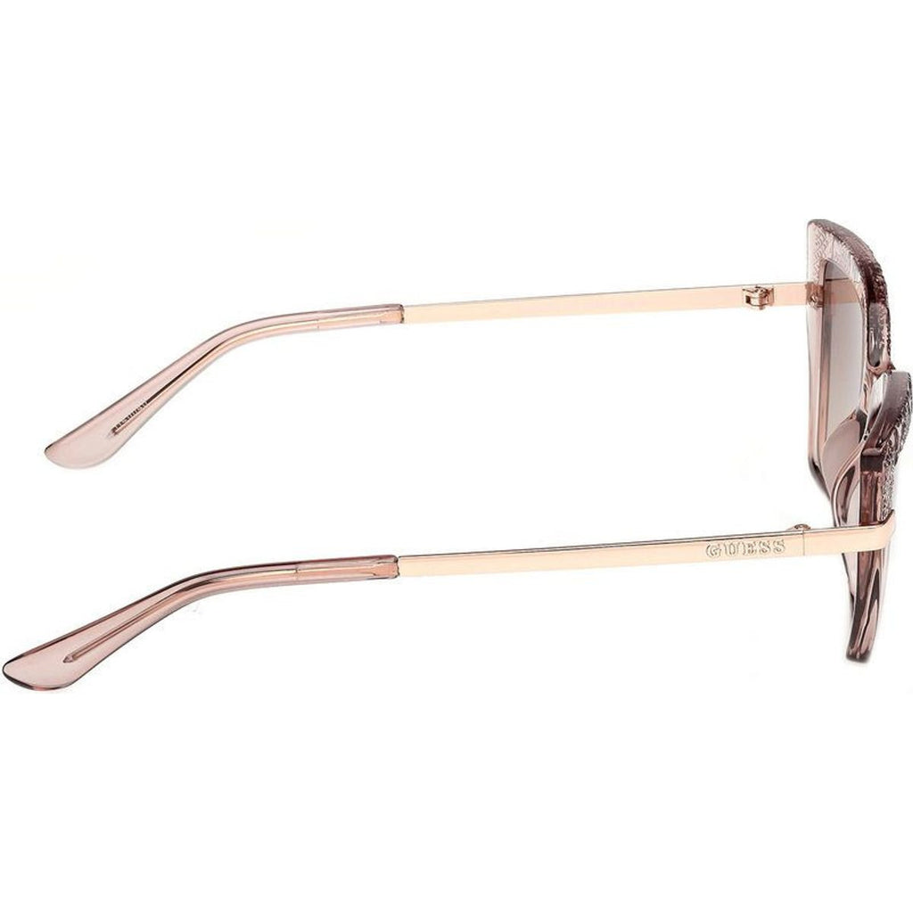 GU00216, Shiny Beige and Rose Gold/Brown Gradient Lenses