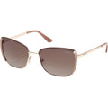 GU00218, Shiny Pale Gold/Brown Gradient Lenses