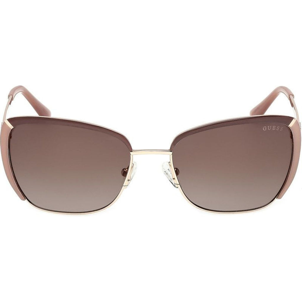 GU00218, Shiny Pale Gold/Brown Gradient Lenses