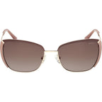 GU00218, Shiny Pale Gold/Brown Gradient Lenses