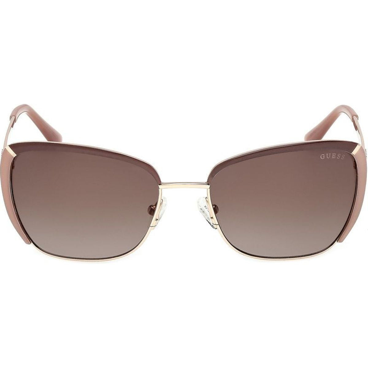 GU00218, Shiny Pale Gold/Brown Gradient Lenses