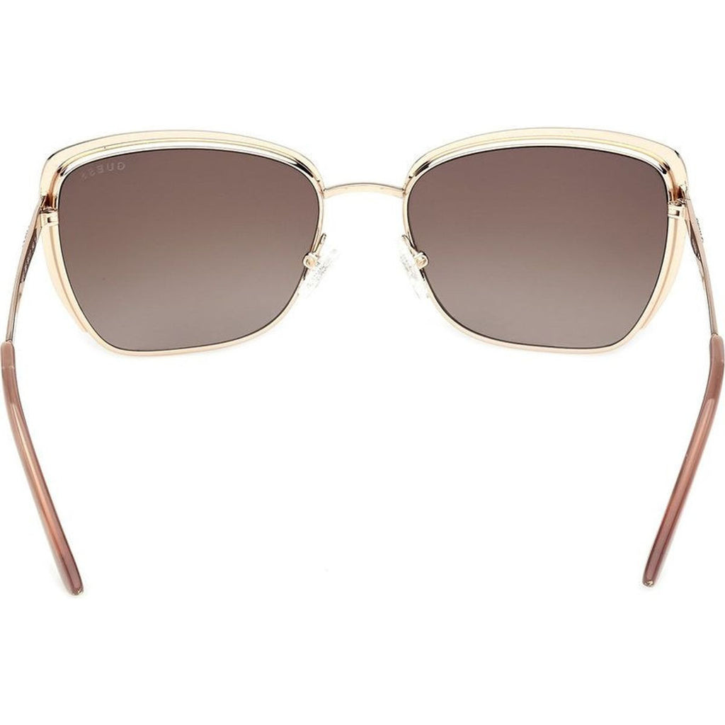 GU00218, Shiny Pale Gold/Brown Gradient Lenses