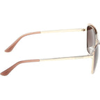 GU00218, Shiny Pale Gold/Brown Gradient Lenses