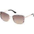 GU00218, Shiny Rose Gold/Brown Gradient Lenses