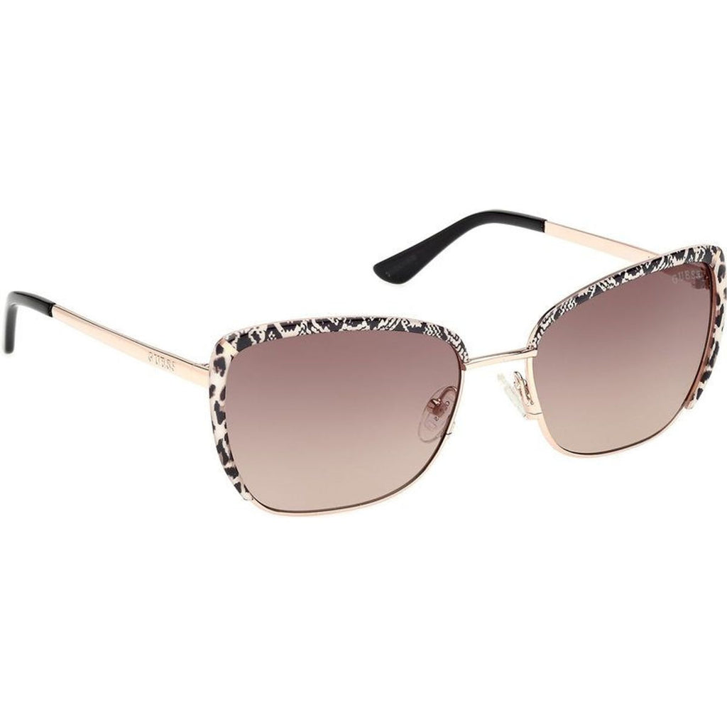 GU00218, Shiny Rose Gold/Brown Gradient Lenses