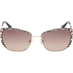 GU00218, Shiny Rose Gold/Brown Gradient Lenses