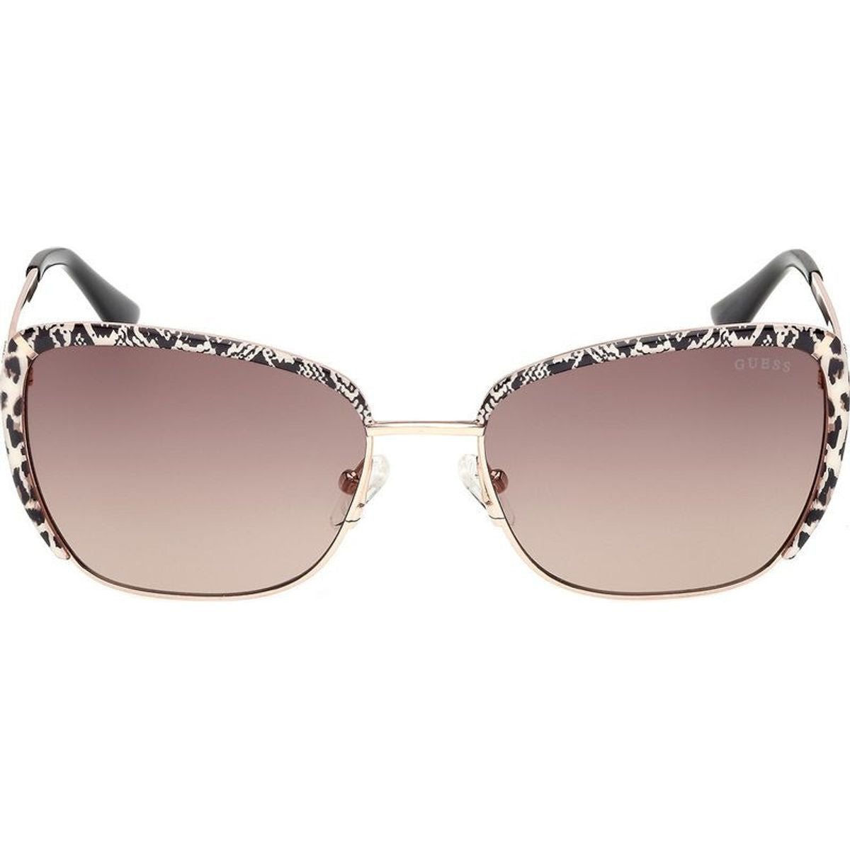 GU00218, Shiny Rose Gold/Brown Gradient Lenses