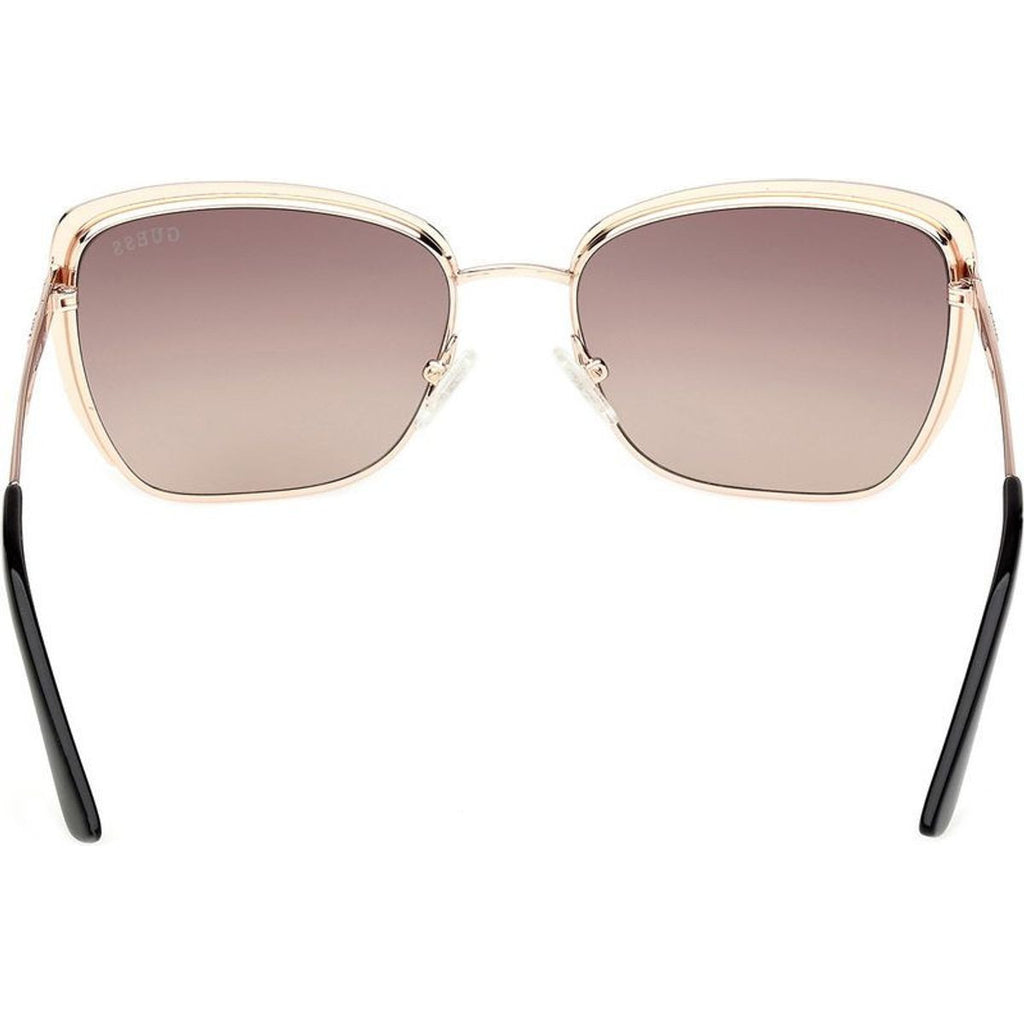 GU00218, Shiny Rose Gold/Brown Gradient Lenses
