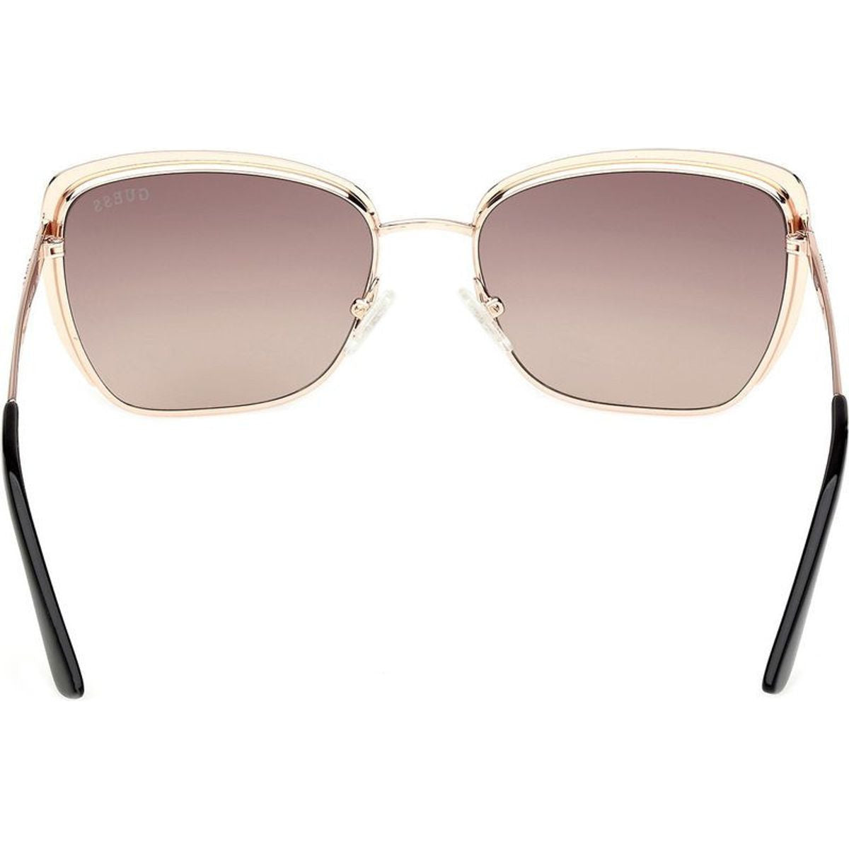 GU00218, Shiny Rose Gold/Brown Gradient Lenses