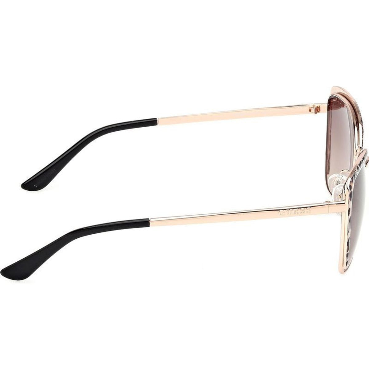GU00218, Shiny Rose Gold/Brown Gradient Lenses