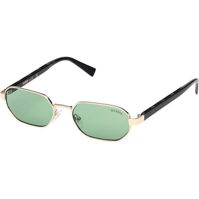 GU00231, Shiny Pale Gold and Havana/Green Lenses