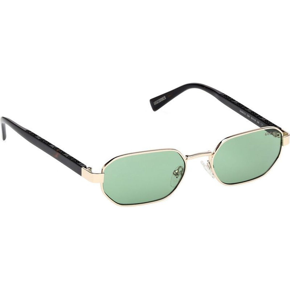 GU00231, Shiny Pale Gold and Havana/Green Lenses
