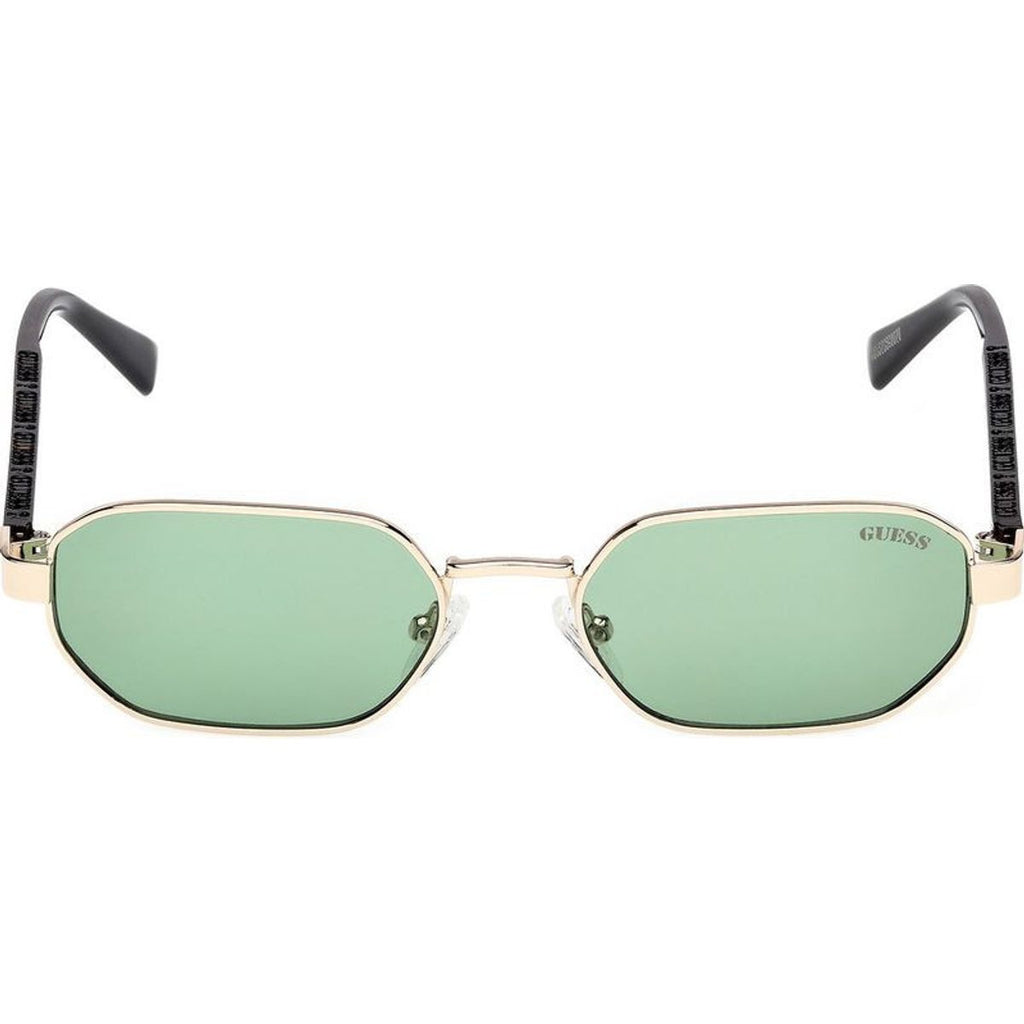 GU00231, Shiny Pale Gold and Havana/Green Lenses