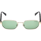 GU00231, Shiny Pale Gold and Havana/Green Lenses