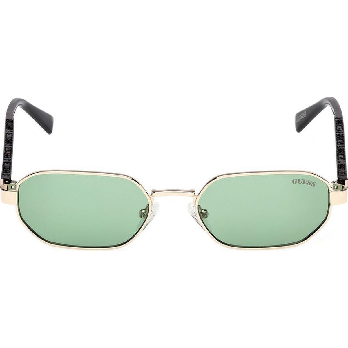 GU00231, Shiny Pale Gold and Havana/Green Lenses