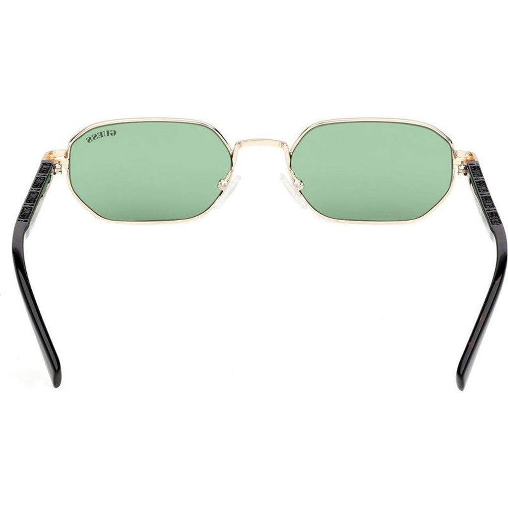 GU00231, Shiny Pale Gold and Havana/Green Lenses
