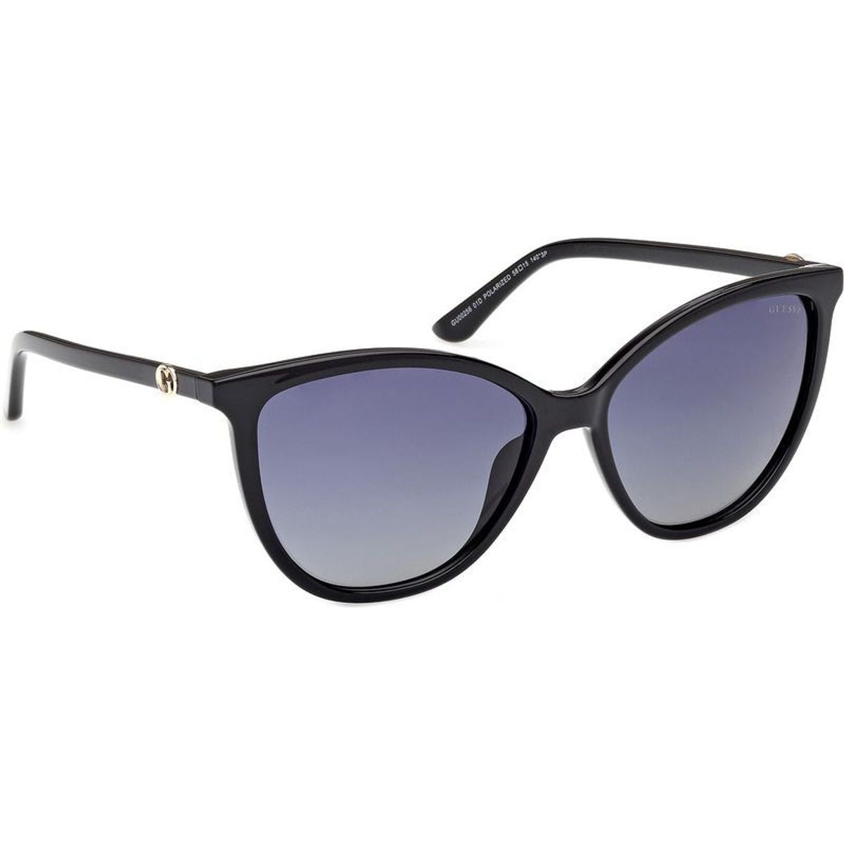 GU00256, Shiny Black/Smoke Polarised Lenses