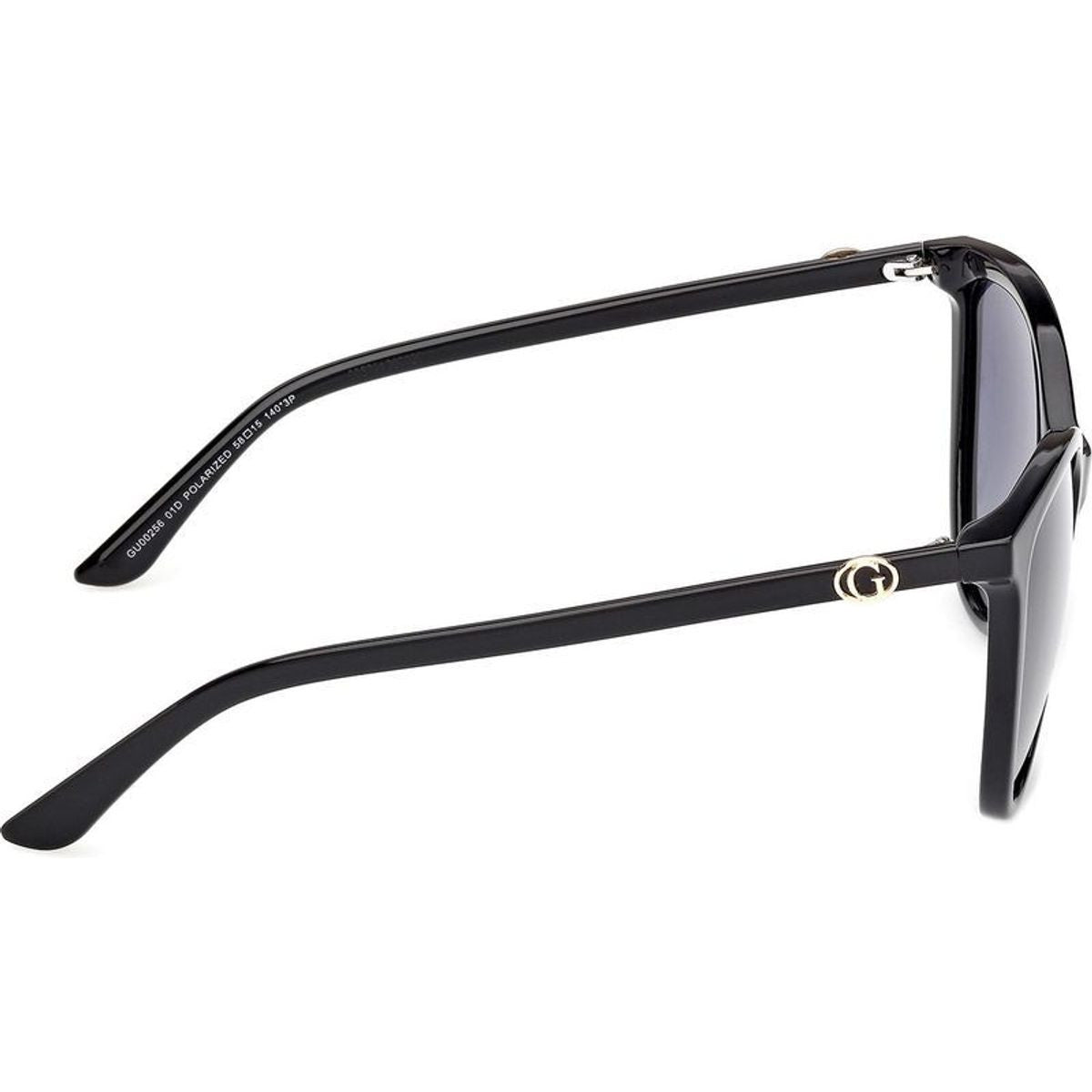 GU00256, Shiny Black/Smoke Polarised Lenses