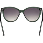 GU00256, Shiny Dark Green/Green Gradient Lenses