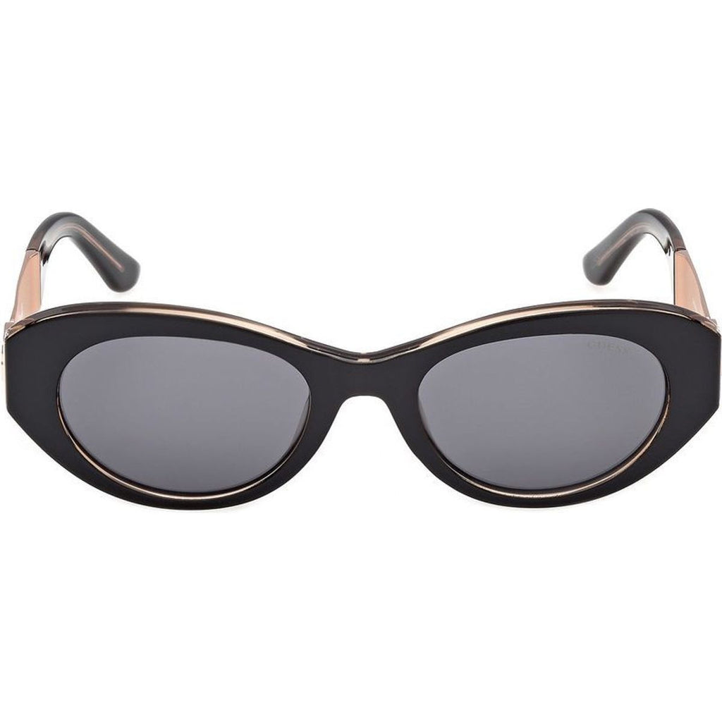 GU00261H, Shiny Black and Rose Gold/Smoke Lenses