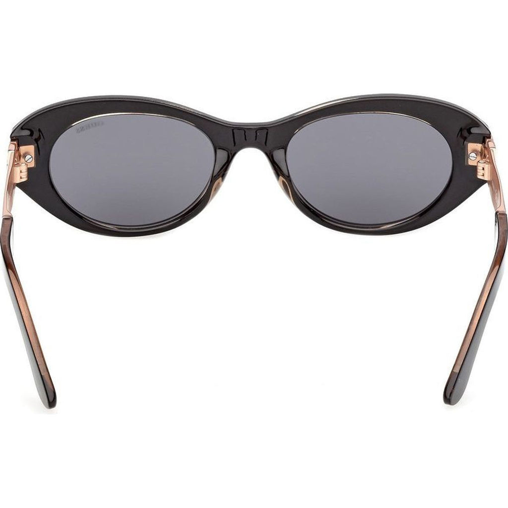 GU00261H, Shiny Black and Rose Gold/Smoke Lenses